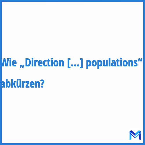 Wie „Direction départementale de la protection des populations“ abkürzen?