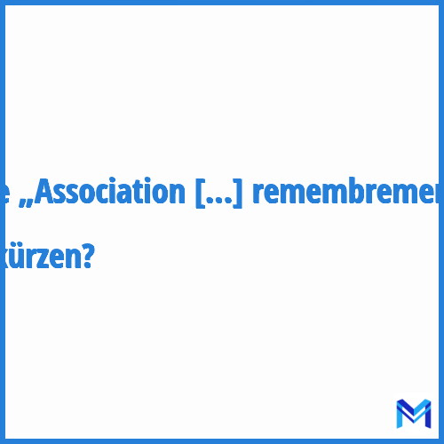 Wie „Association foncière de remembrement“ abkürzen?
