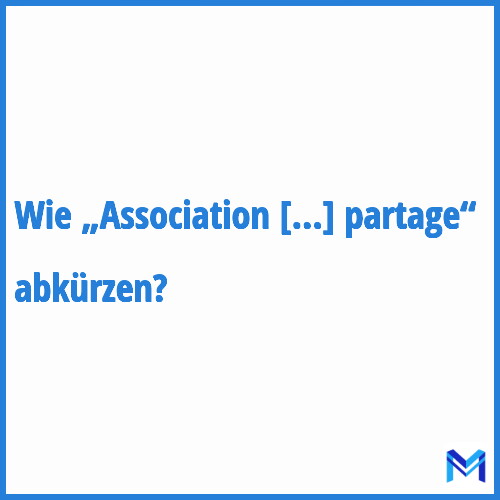 Wie „Association communautaire pour l'emploi et le partage“ abkürzen?