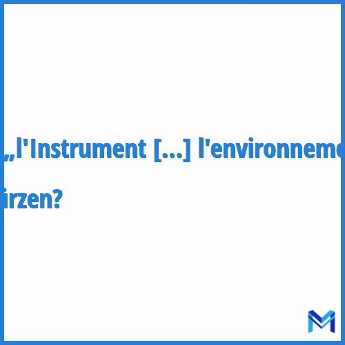 Wie „L'Instrument financier pour l'environnement“ abkürzen?